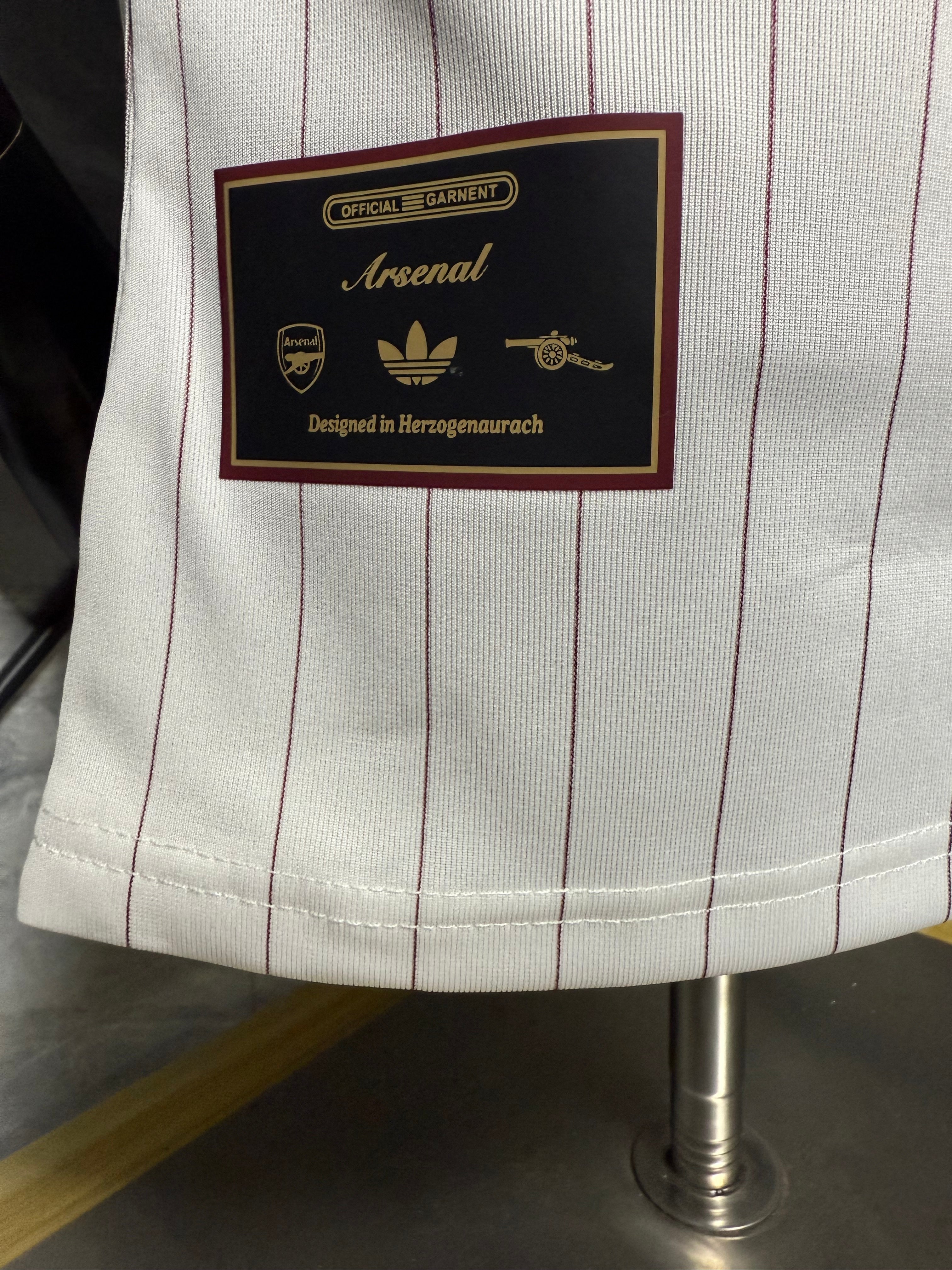 25-26阿森纳复古款三叶白玩家版本