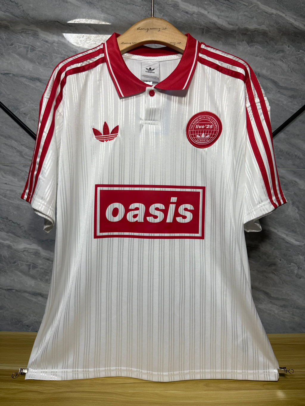 25-26绿洲Oasis乐队25周年纪念联名款白红玩家版本