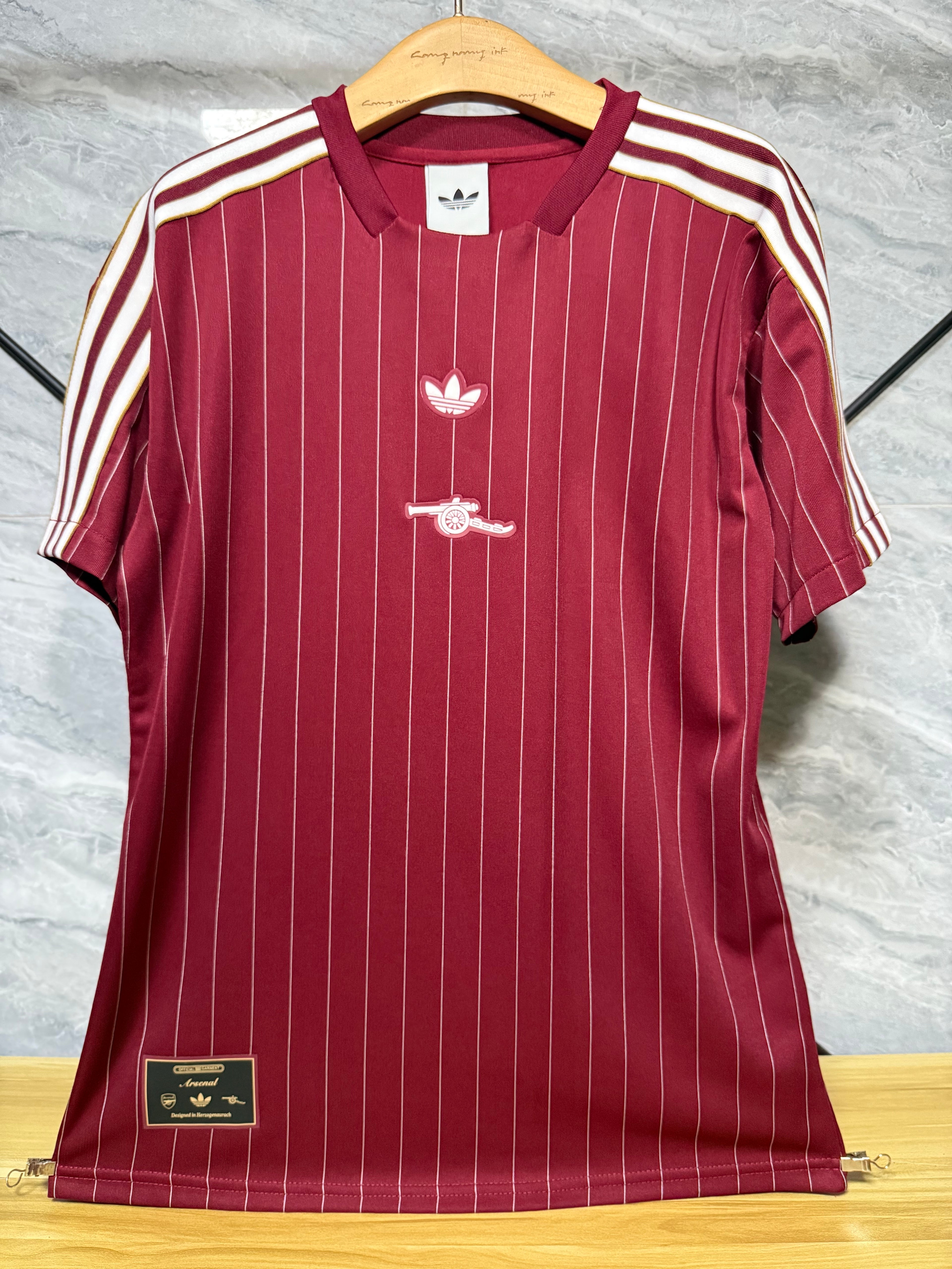 25-26阿森纳复古款三叶枣红玩家版本