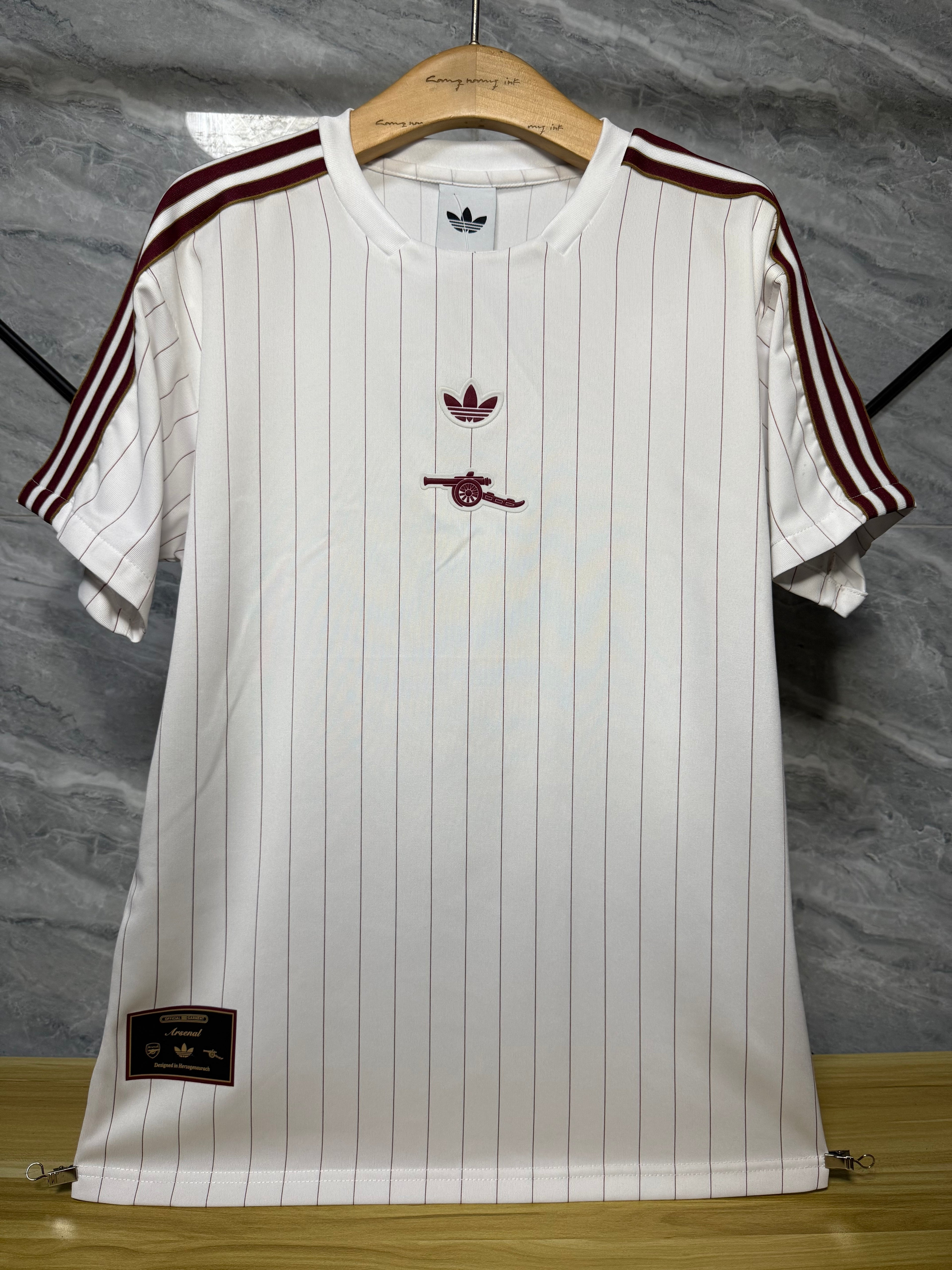 25-26阿森纳复古款三叶白玩家版本