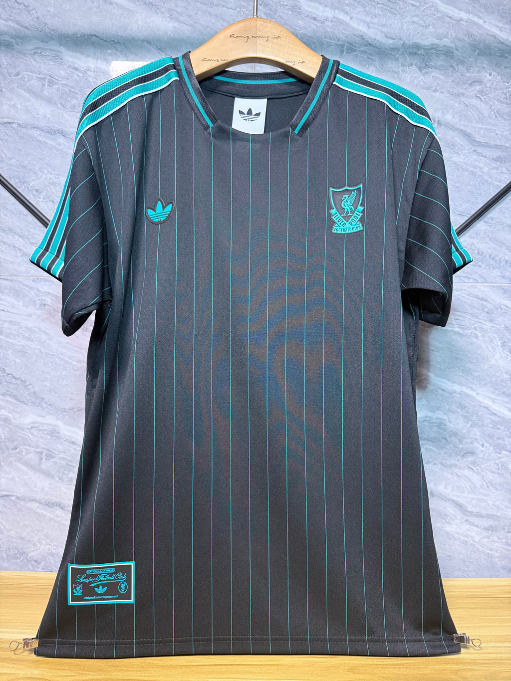 25-26利物浦复古款三叶上青色玩家版本