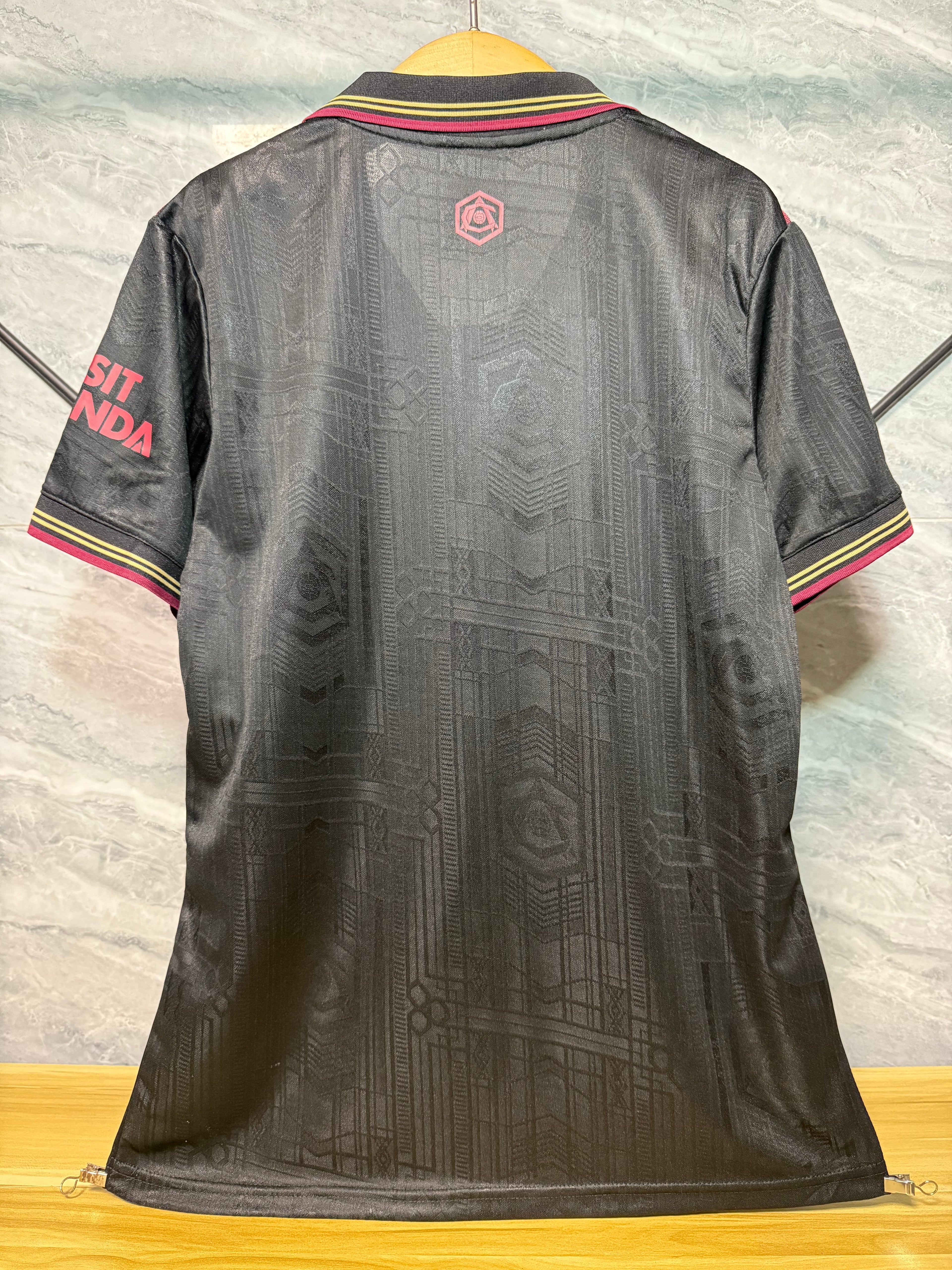 25-26阿森纳二客仿真版经典黑玩家版本