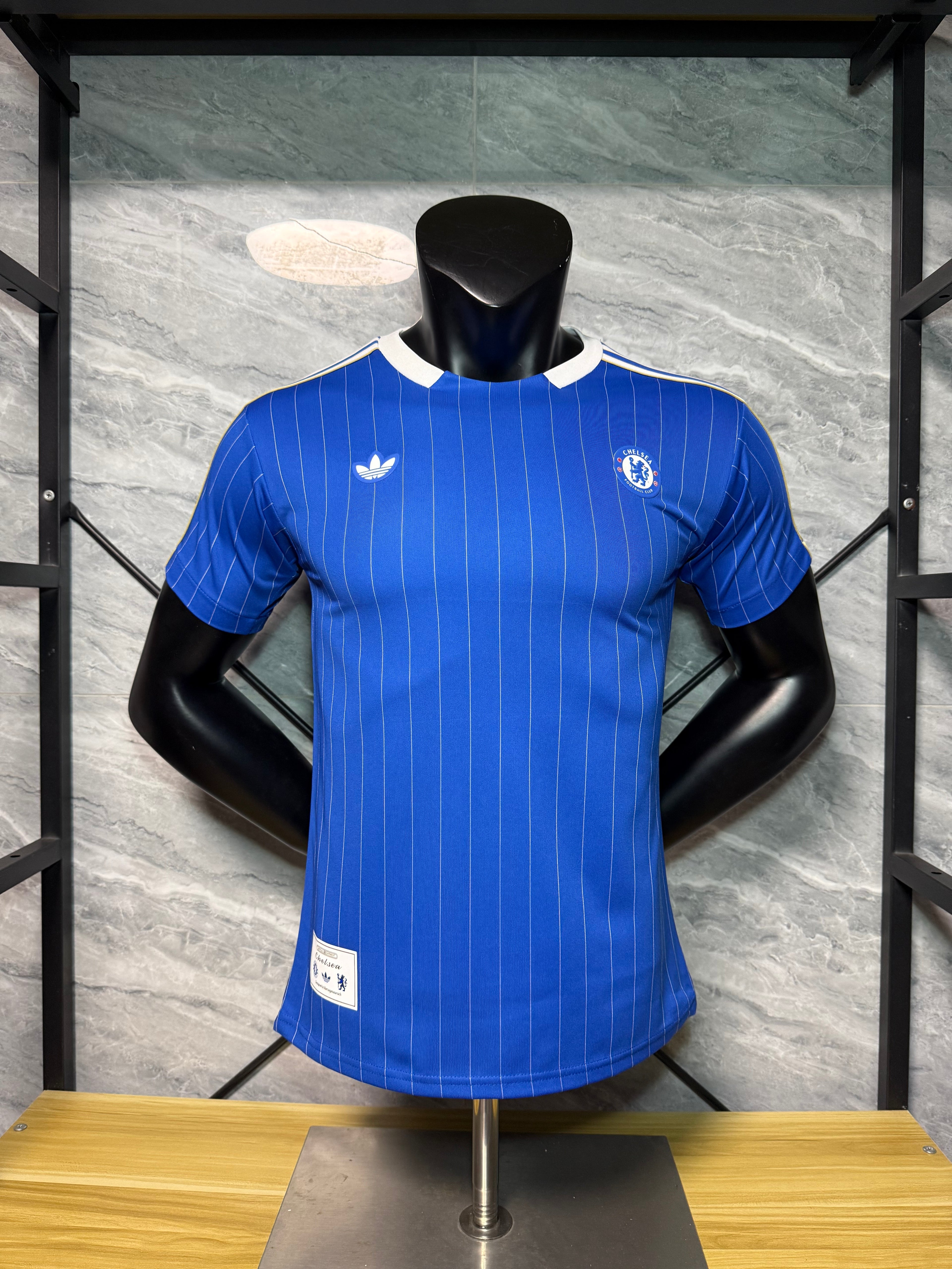 25-26切尔西复古款三叶蓝玩家版本