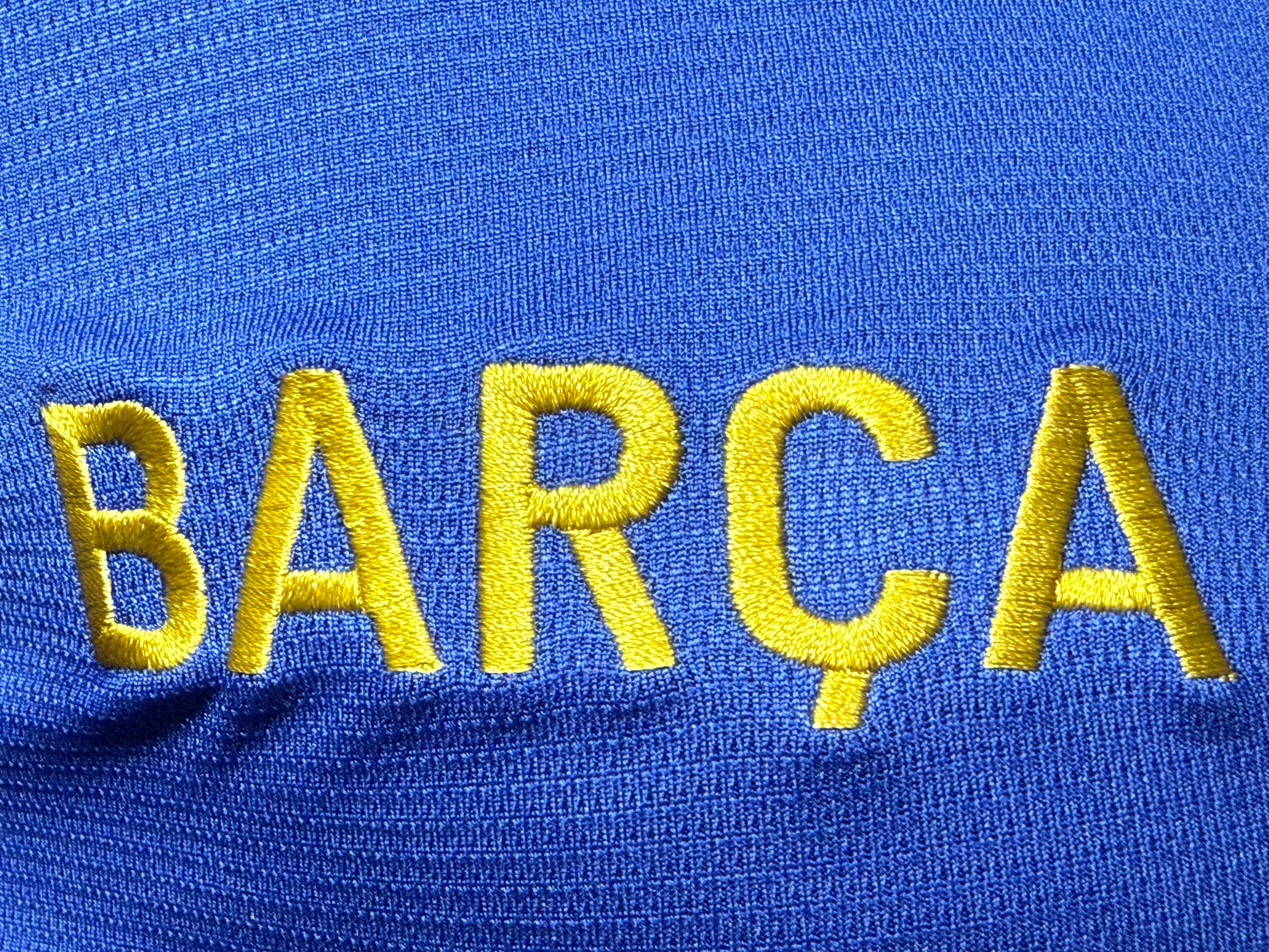 实绣款 巴萨棒球服宝蓝玩家版本