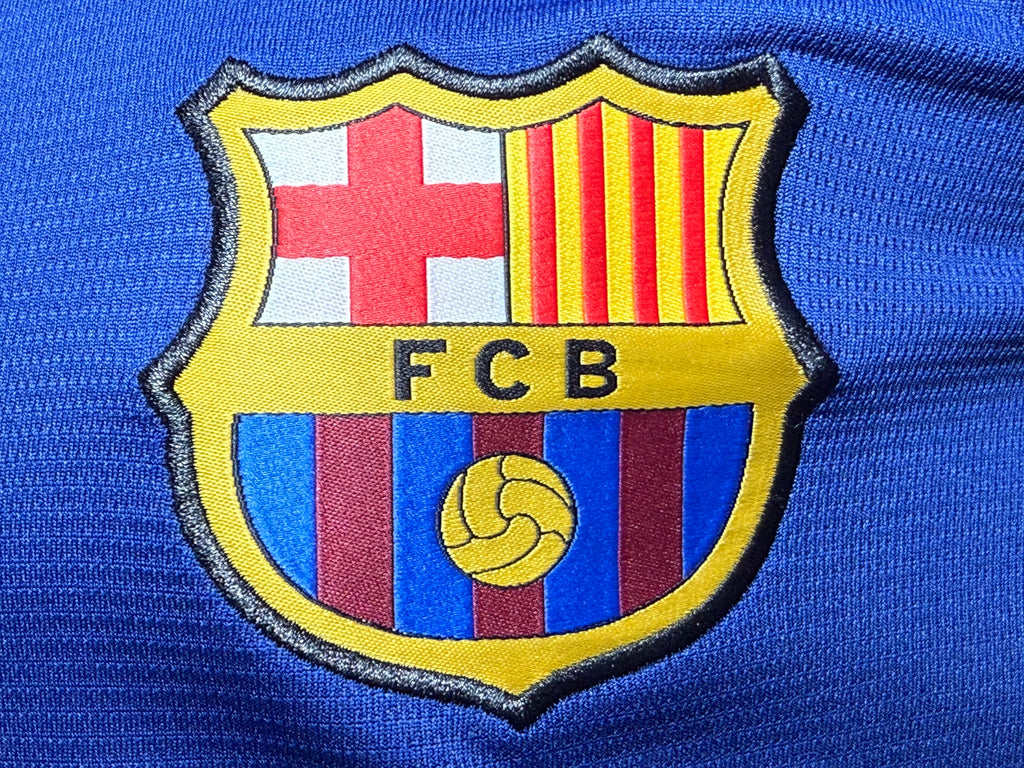 实绣款 巴萨棒球服宝蓝玩家版本