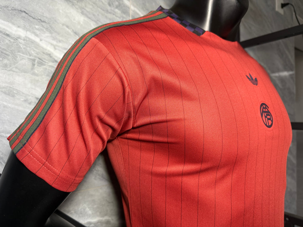 25-26拜仁复古款三叶红玩家版本