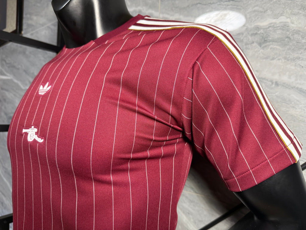 25-26阿森纳复古款三叶枣红玩家版本