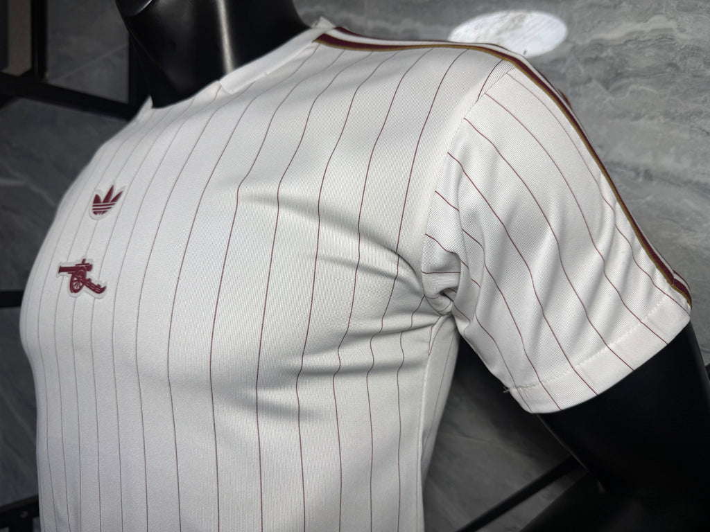 25-26阿森纳复古款三叶白玩家版本