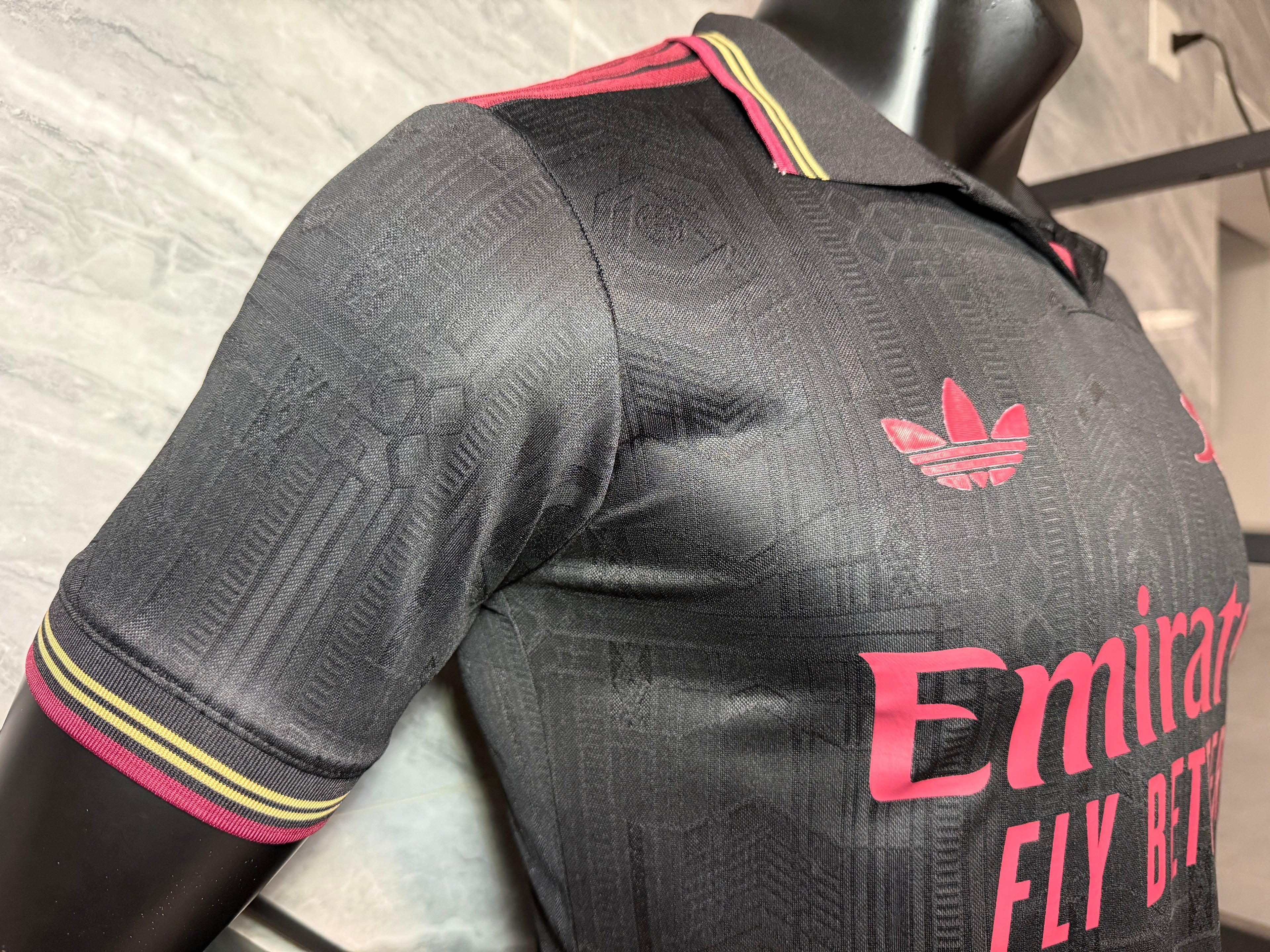 25-26阿森纳二客仿真版经典黑玩家版本