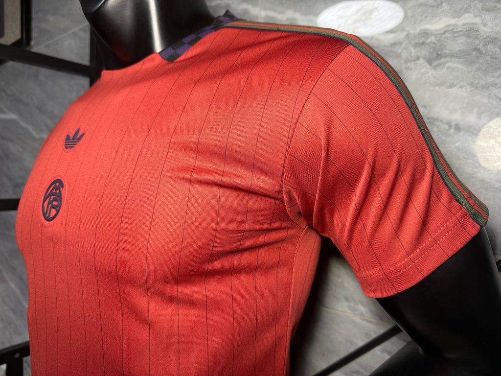 25-26拜仁复古款三叶红玩家版本