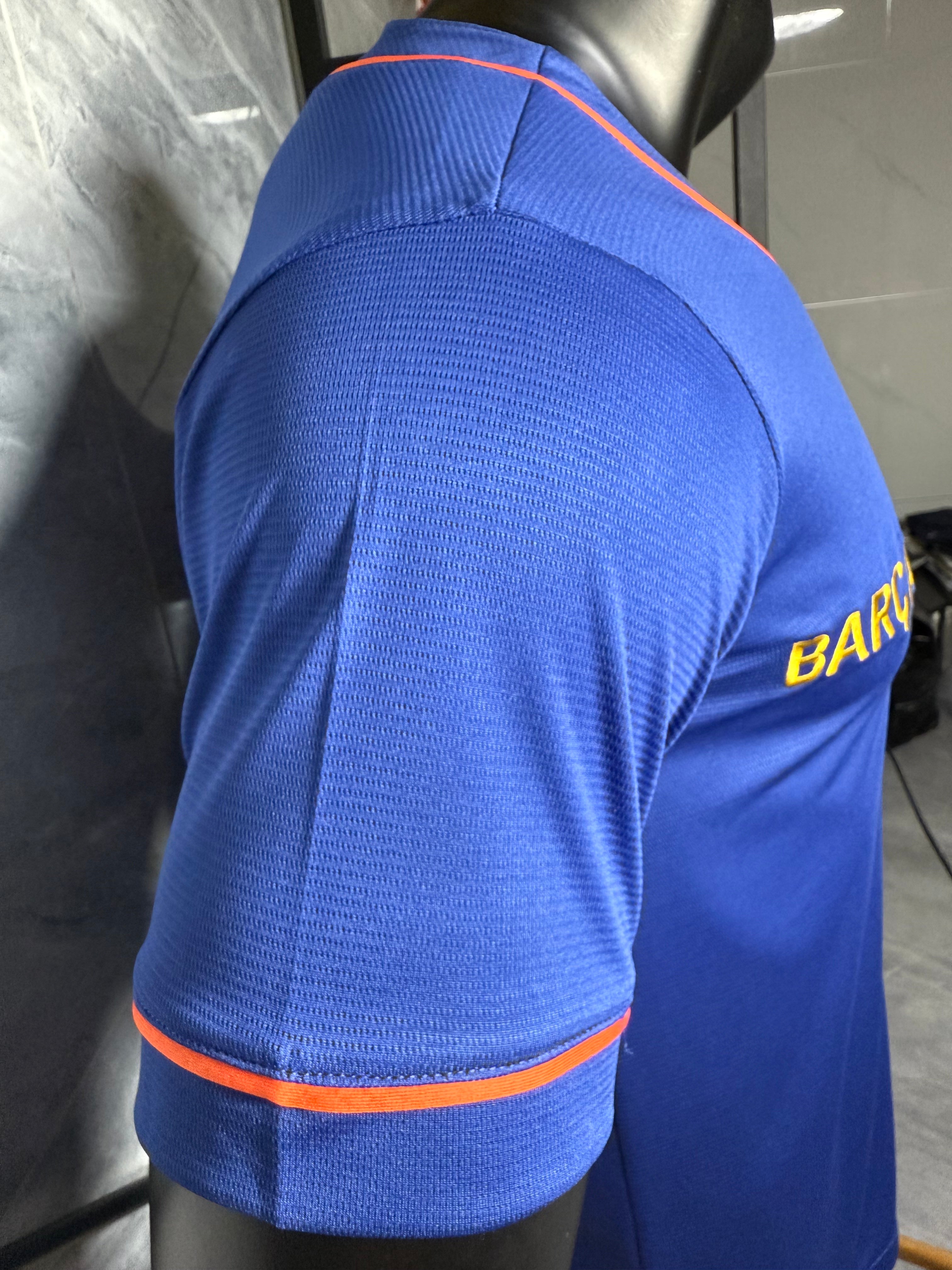 实绣款 巴萨棒球服宝蓝玩家版本