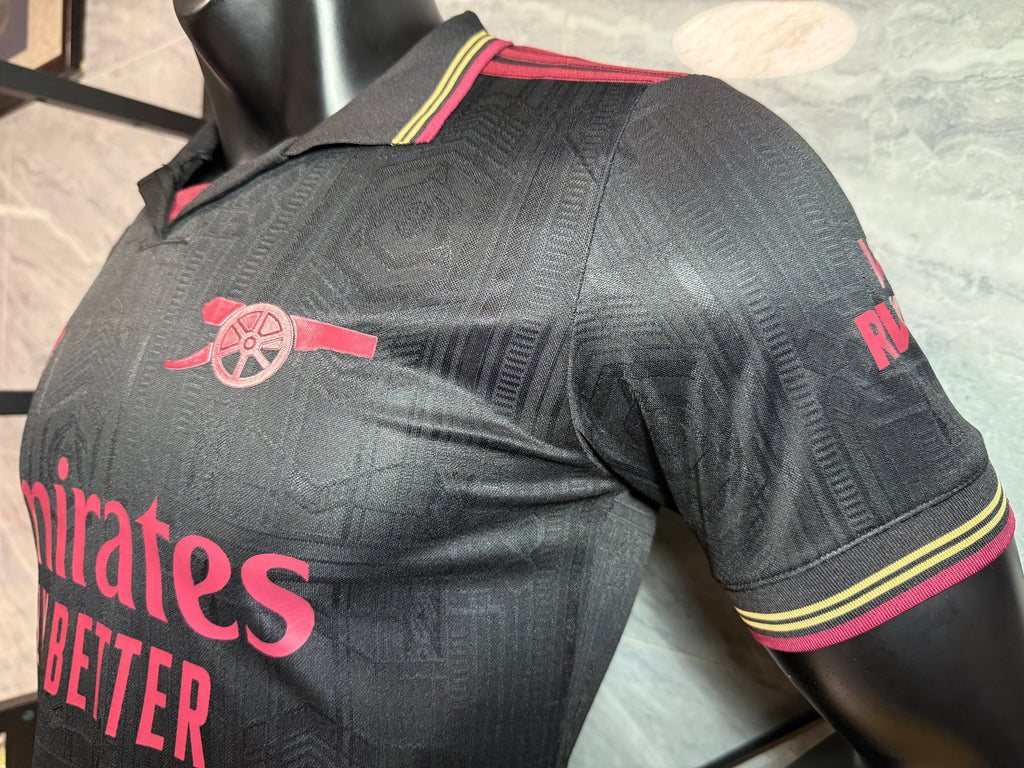 25-26阿森纳二客仿真版经典黑玩家版本