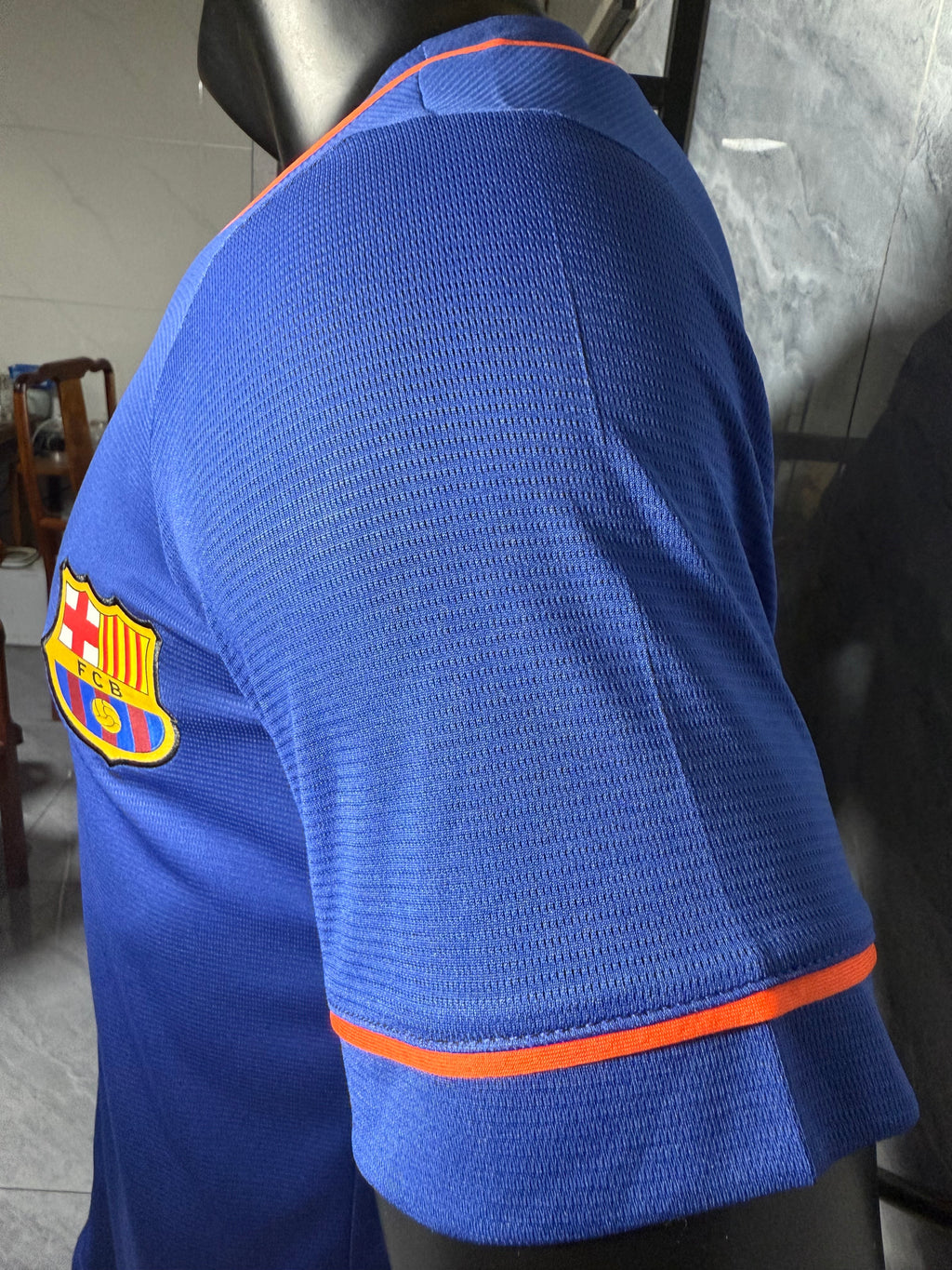 实绣款 巴萨棒球服宝蓝玩家版本